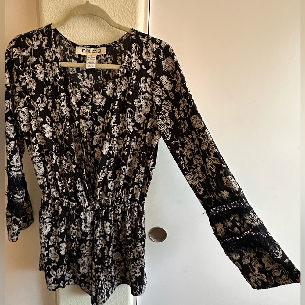 Mimi Chica Black & White Romper